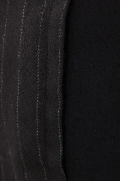 Women SACAI pinstriped wool asymmetric miniskirt