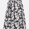 Women COMME DES GARÇONS COMME des GARÇONS piquet circle skirt with floral print