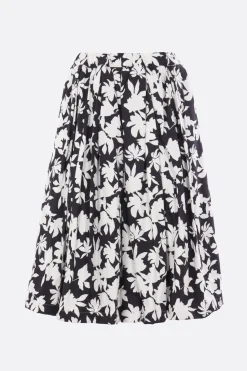 Women COMME DES GARÇONS COMME des GARÇONS piquet circle skirt with floral print