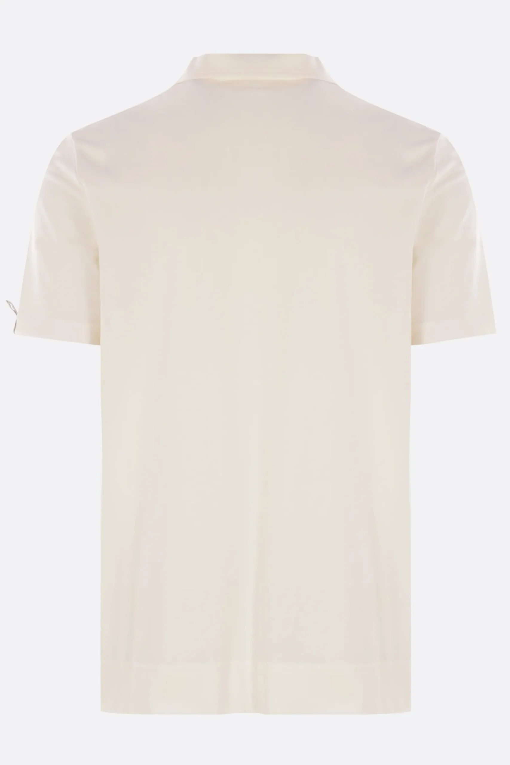 MONCLER GRENOBLE piquet polo shirt with logo patch