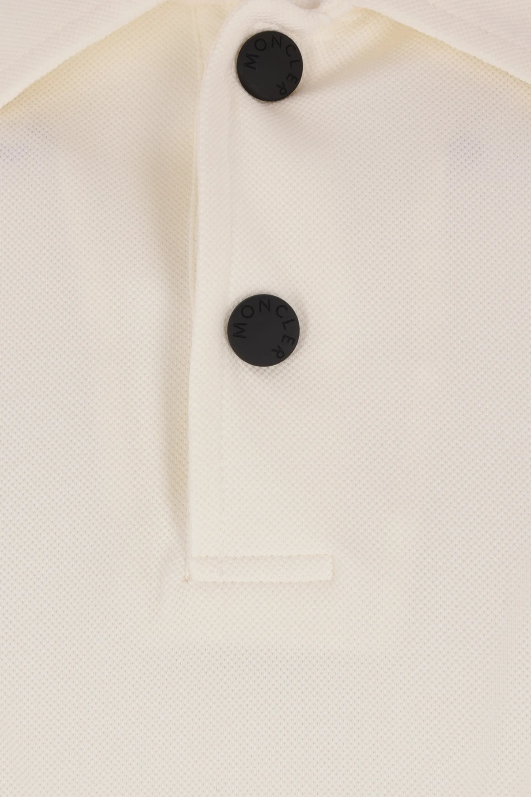 MONCLER GRENOBLE piquet polo shirt with logo patch