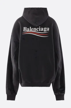 Women BALENCIAGA Political Campaign oversize hoodie in jersey