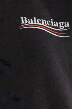 Women BALENCIAGA Political Campaign oversize hoodie in jersey