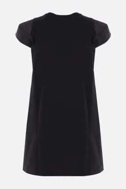 Women SACAI poplin and jersey dress