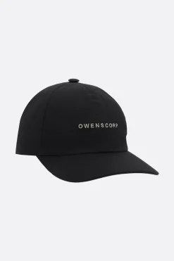 RICK OWENS poplin baseball cap with Owenscorp embroidery
