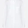 Women GIORGIO ARMANI - 10 CORSO COMO poplin shirt with denim cufflinks