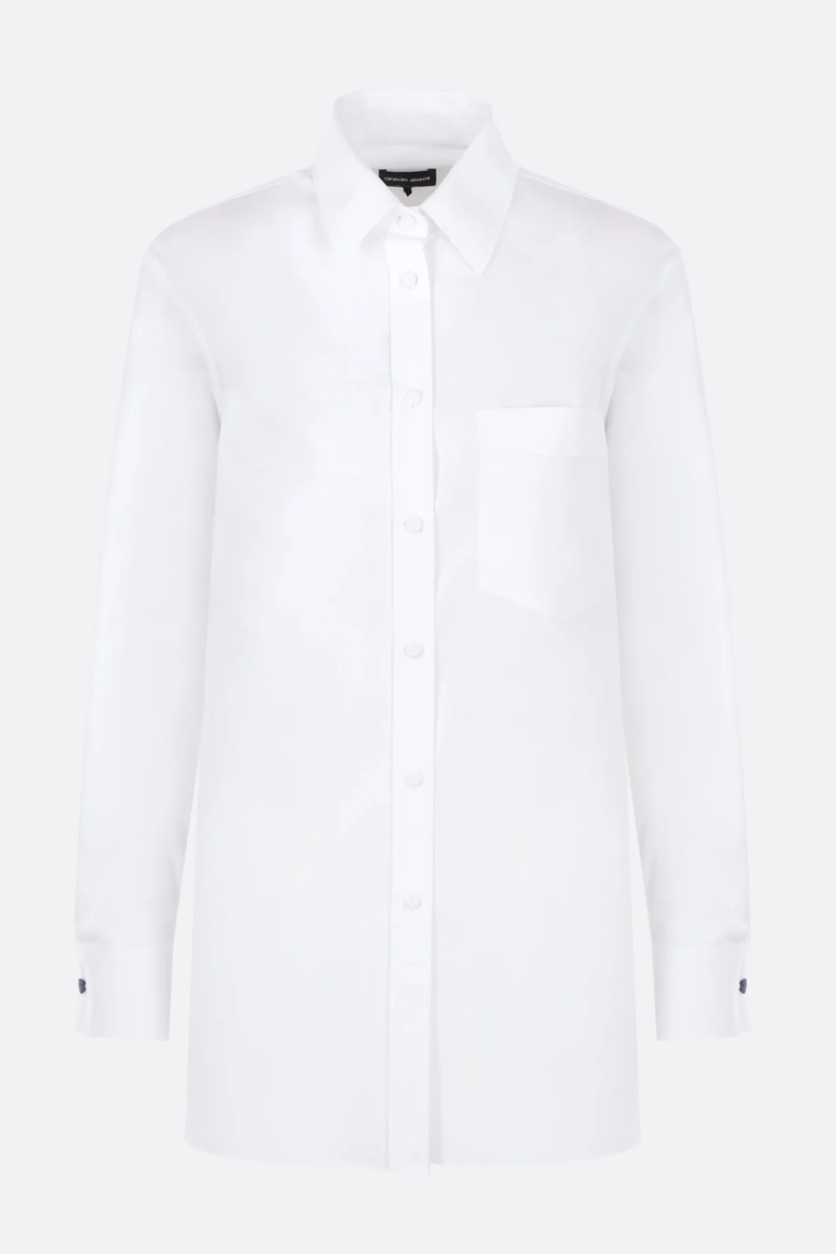 Women GIORGIO ARMANI - 10 CORSO COMO poplin shirt with denim cufflinks