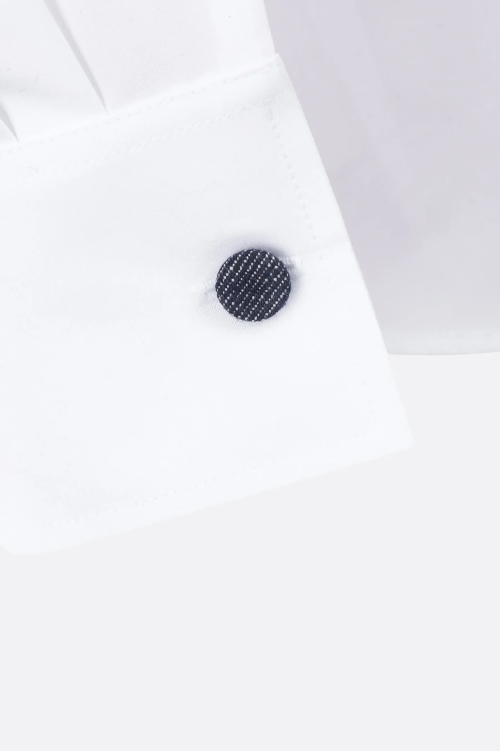 Women GIORGIO ARMANI - 10 CORSO COMO poplin shirt with denim cufflinks