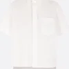 Women SACAI poplin short-sleeve shirt