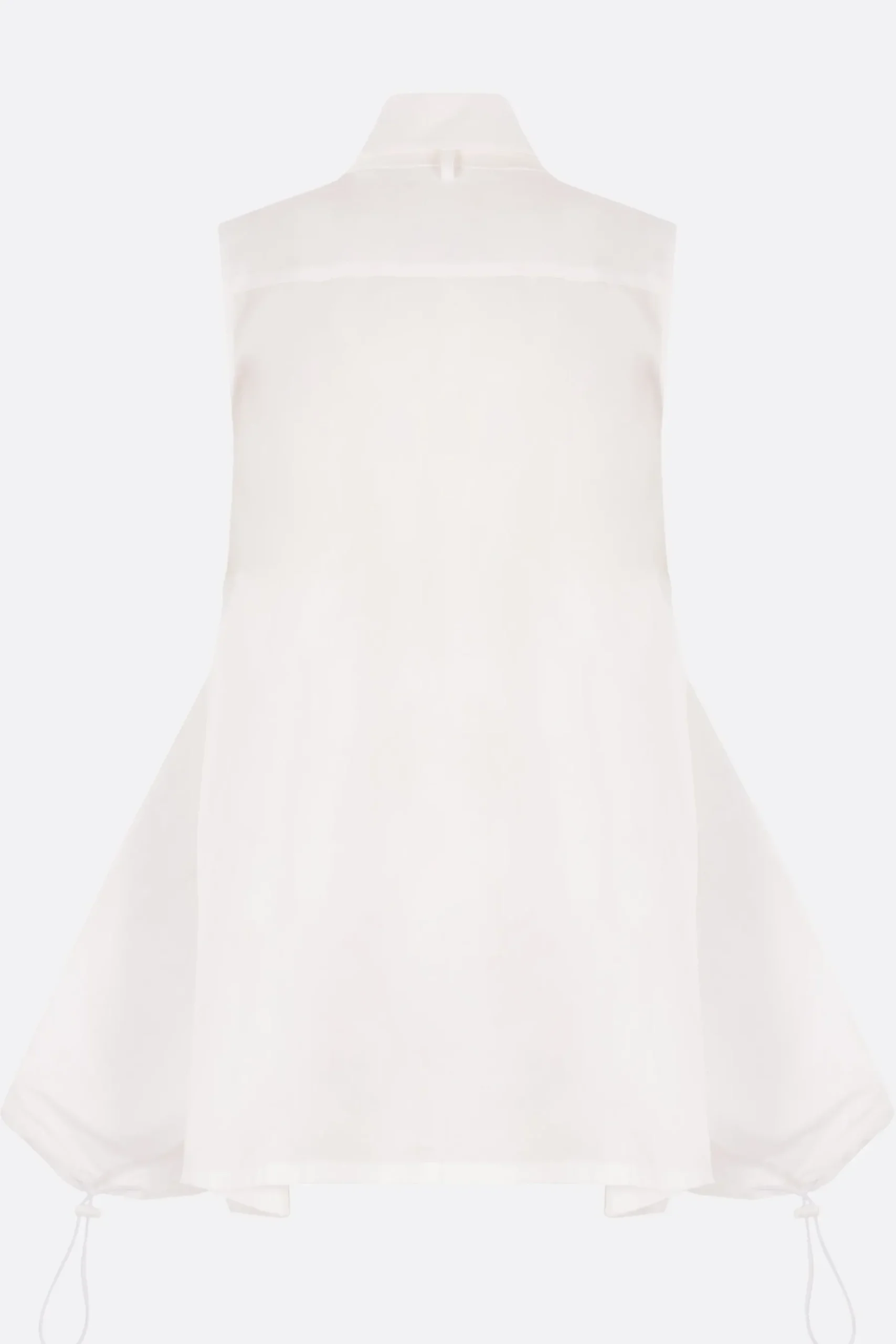 Women YOHJI YAMAMOTO poplin sleeveless tie shirt