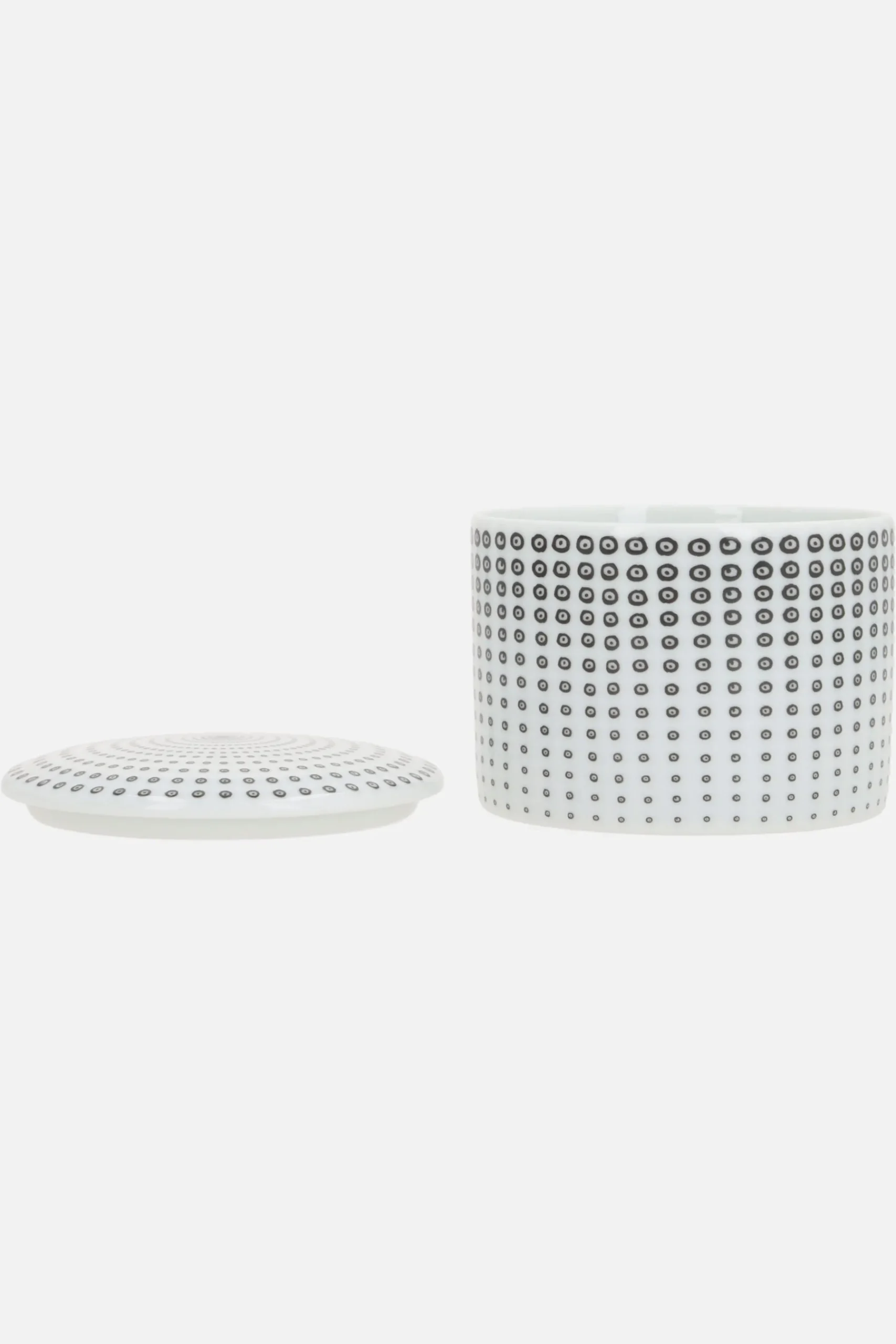 GINORI 1735 X 10 CORSO COMO porcelain round box with cover