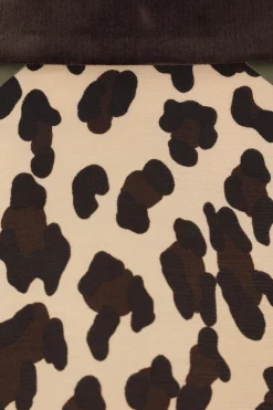 Women SACAI printed canvas and nylon jacket