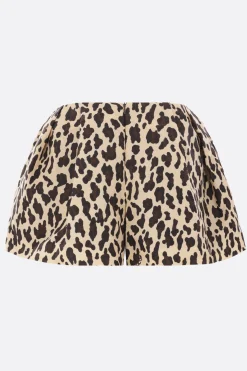 Women SACAI printed canvas shorts