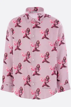 ACNE STUDIOS printed linen shirt