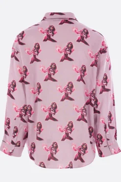 ACNE STUDIOS printed linen shirt