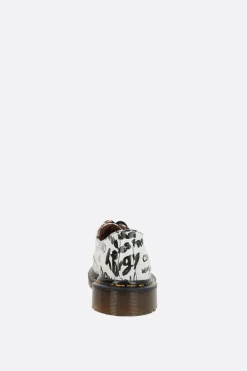Women COMME DES GARÇONS COMME des GARÇONS printed smooth leather derby shoes