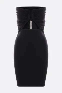 Women RICK OWENS Prong stretch jersey strapless minidress