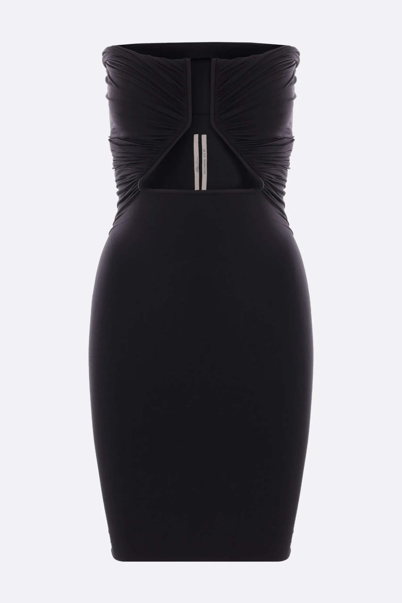 Women RICK OWENS Prong stretch jersey strapless minidress