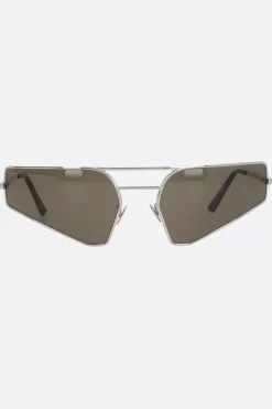 Women RICK OWENS Prong sunglasses in metal