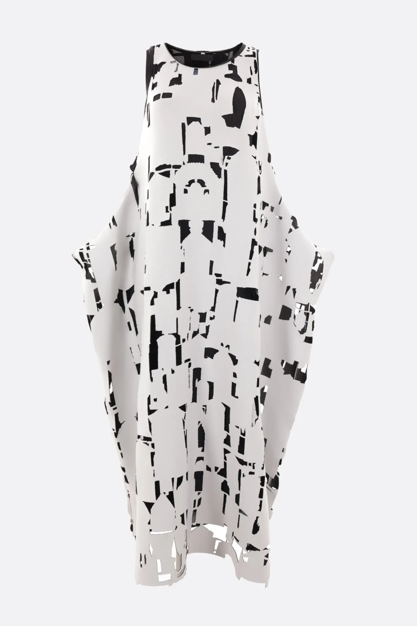 Women MARIA CALDERARA Puppet laser-cut scuba fabric sleeveless dress