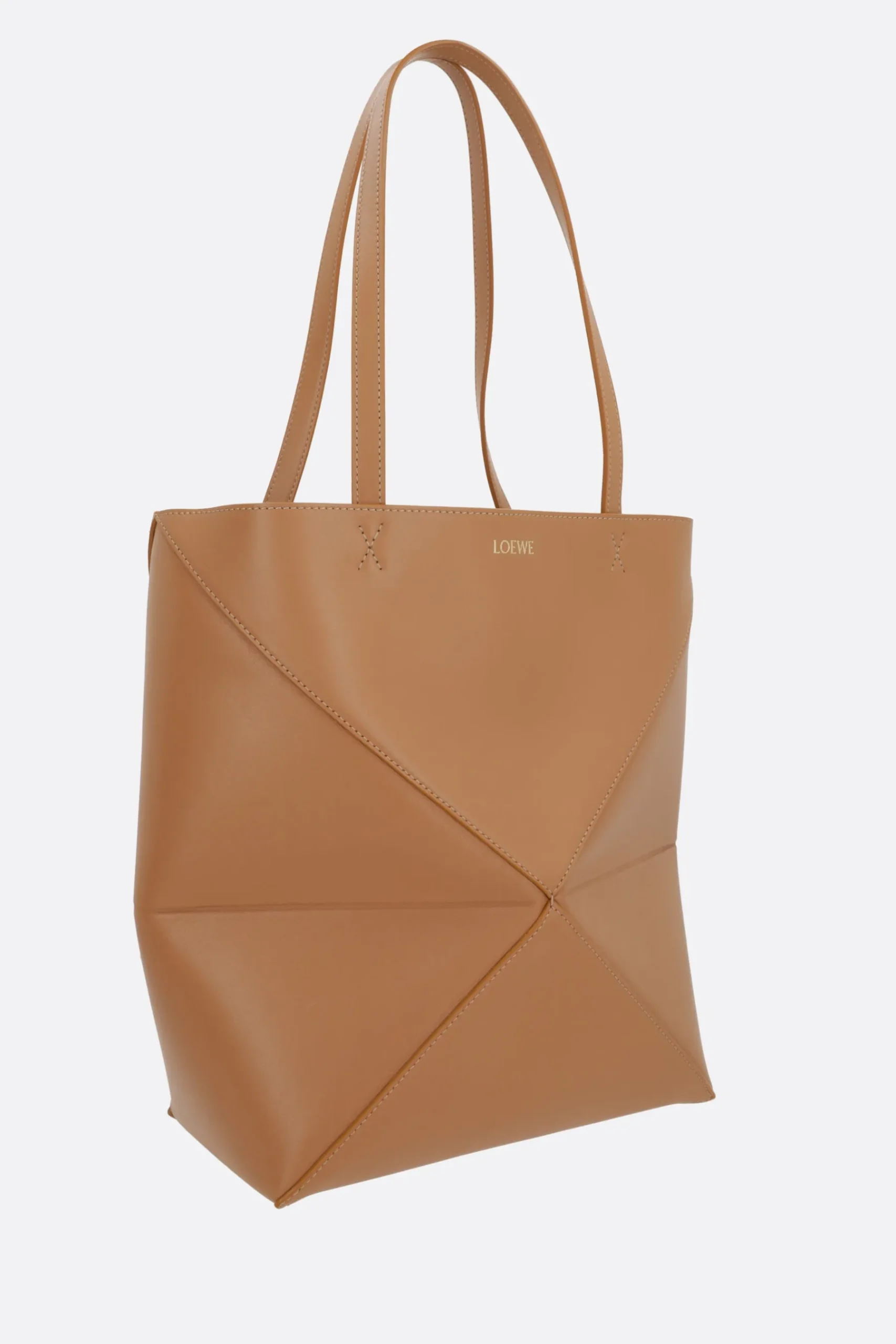 Women LOEWE Puzzle Fold medium tote bag in shiny leather
