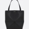 Women LOEWE Puzzle Fold mini smooth leather tote bag