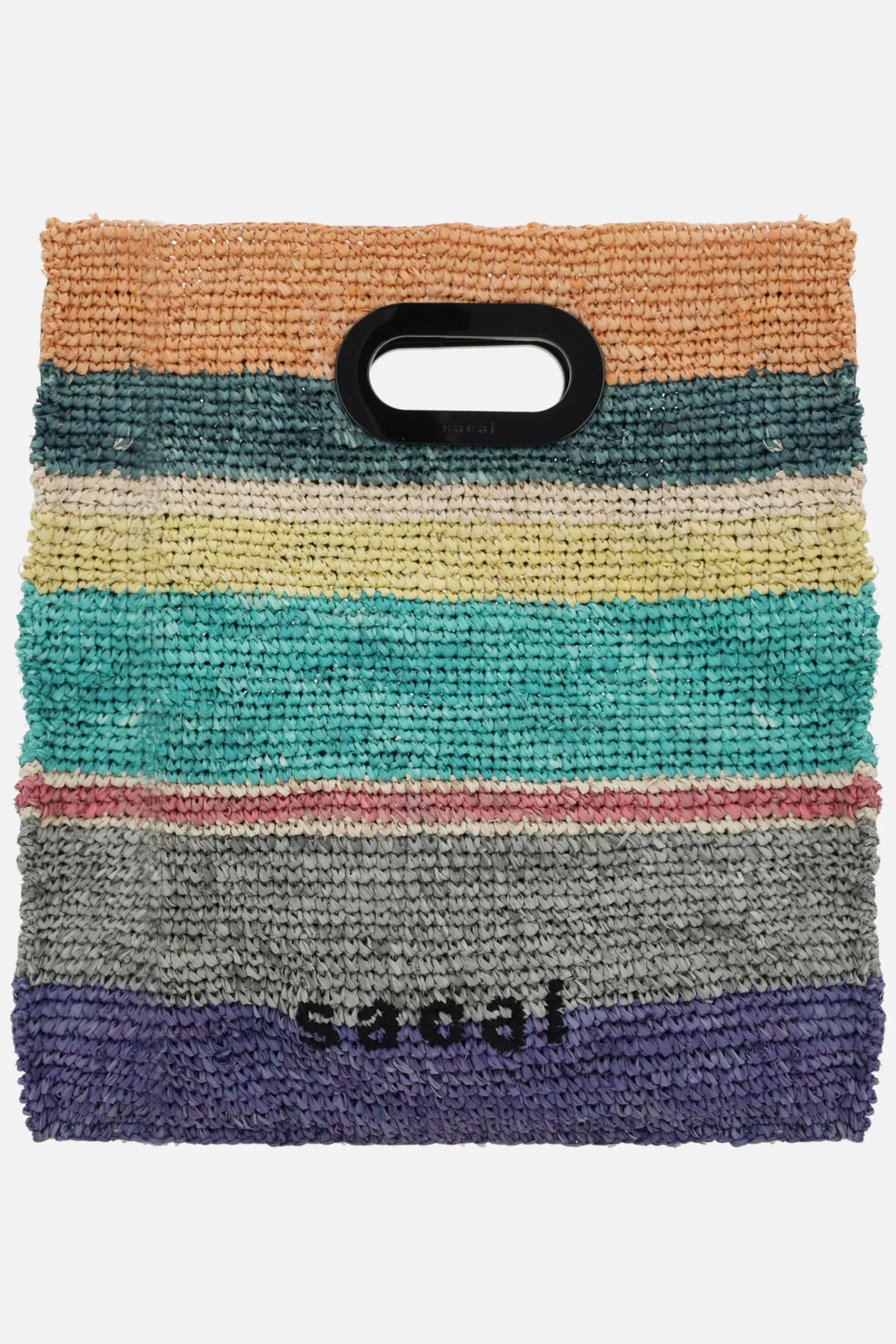 Women SACAI raffia medium shopping bag
