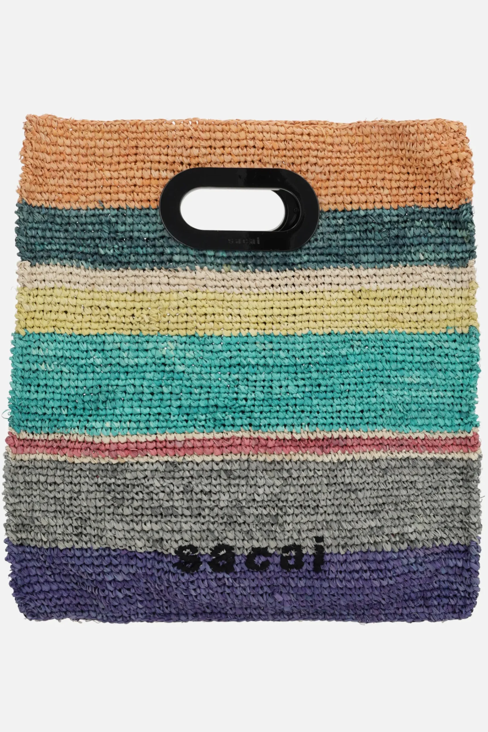 Women SACAI raffia medium shopping bag