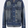 Women JUNYA WATANABE raw-cut denim oversize jacket