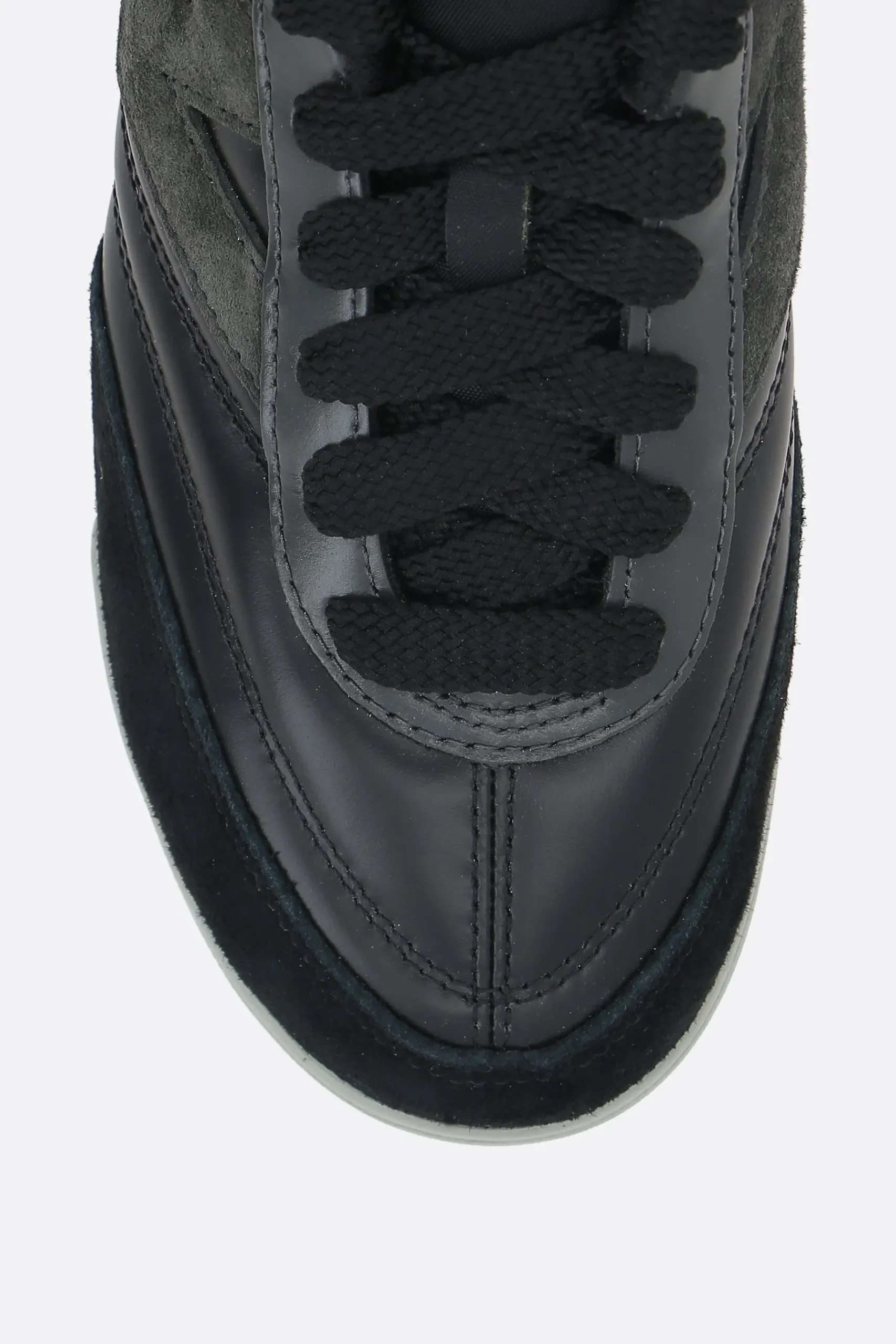 Women JUNYA WATANABE RC42 smooth leather and suede sneakers