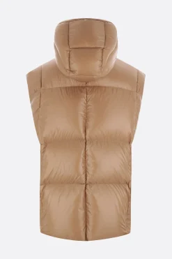 JIL SANDER recycled nylon oversize sleeveless down jacket