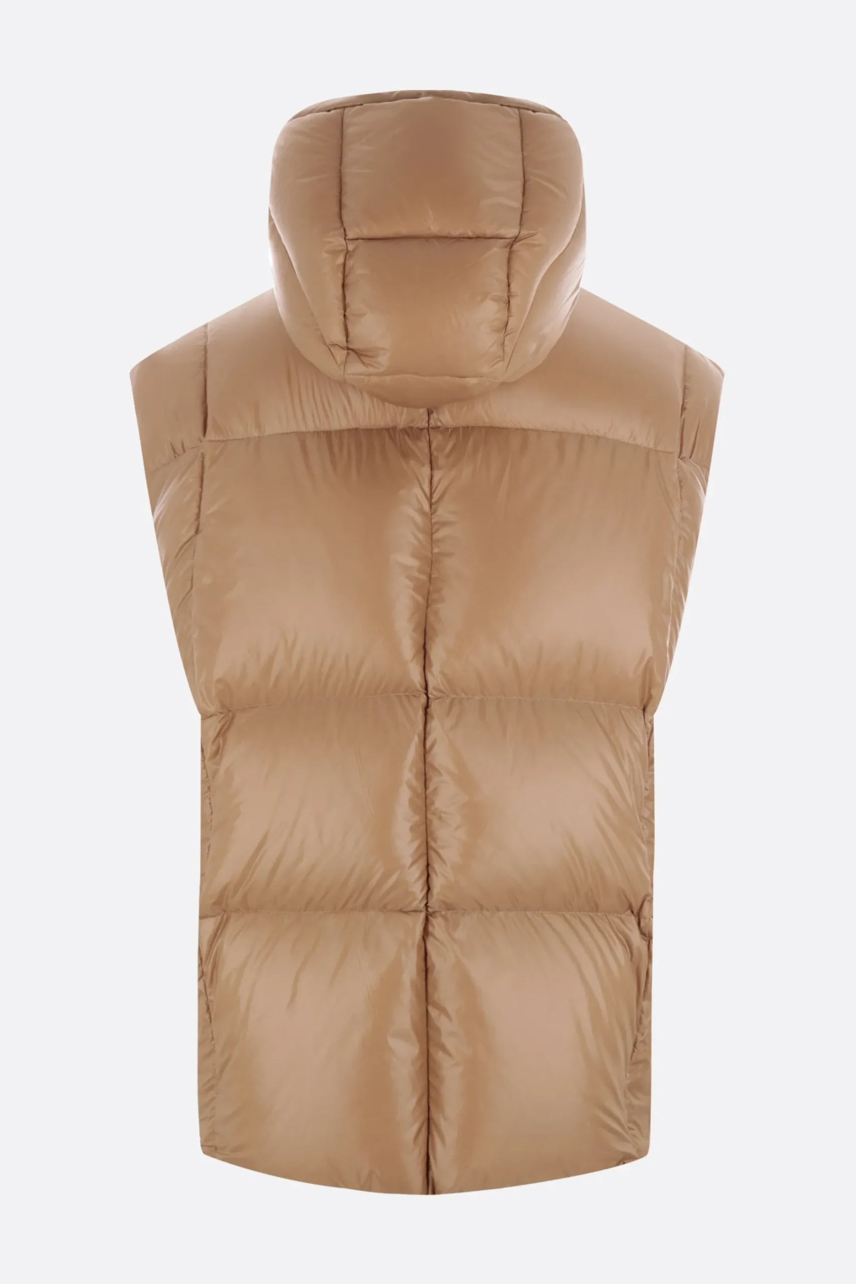 JIL SANDER recycled nylon oversize sleeveless down jacket
