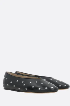 Women LE MONDE BERYL Regency slippers in studded leather