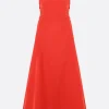Women MOLLY GODDARD Reggie linen and cotton long dress