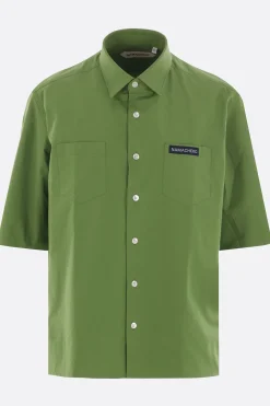 NAMACHEKO Regiment short-sleeve shirt in poplin