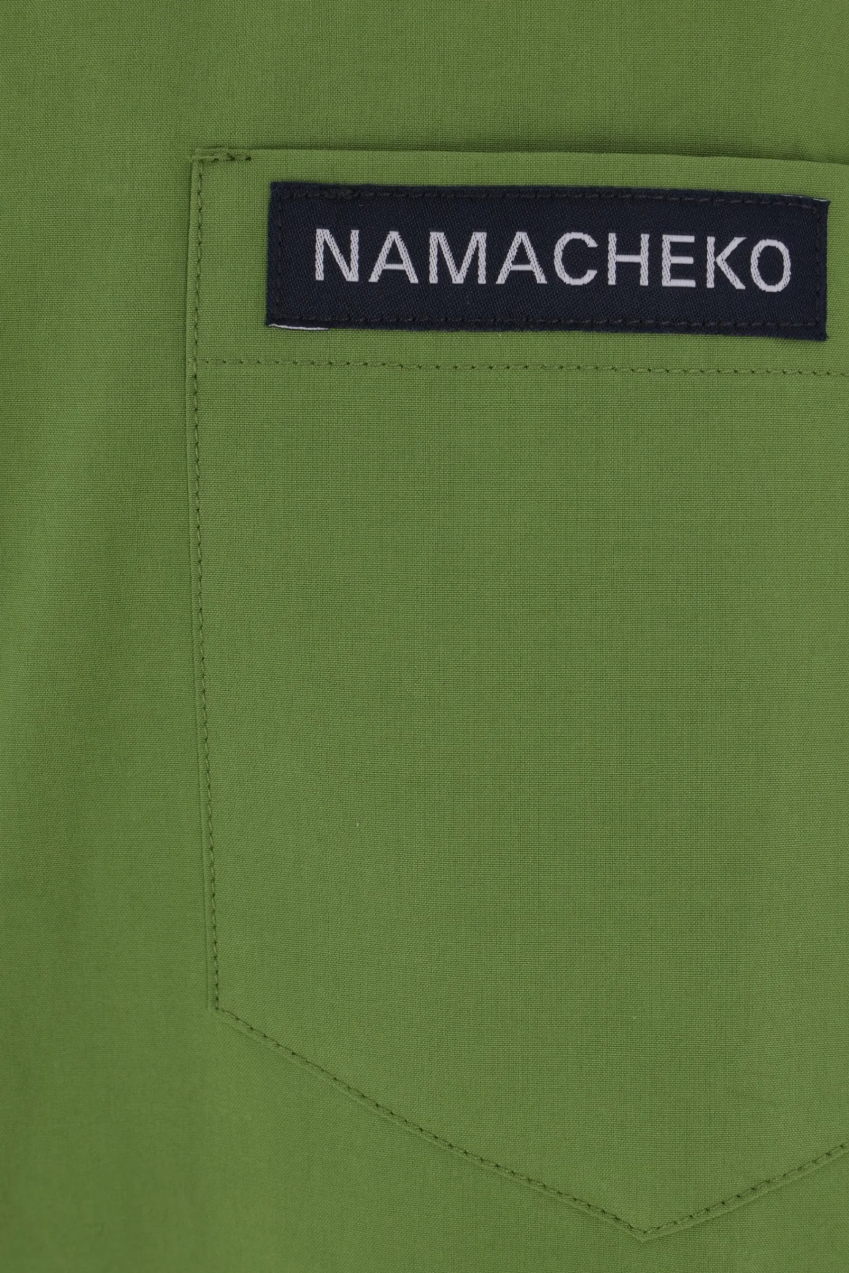 NAMACHEKO Regiment short-sleeve shirt in poplin