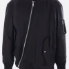BLACK COMME des GARÇONS reversible asymmetrical bomber jacket.