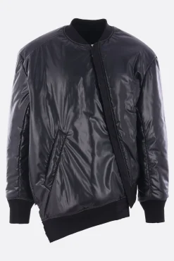 BLACK COMME des GARÇONS reversible asymmetrical bomber jacket.