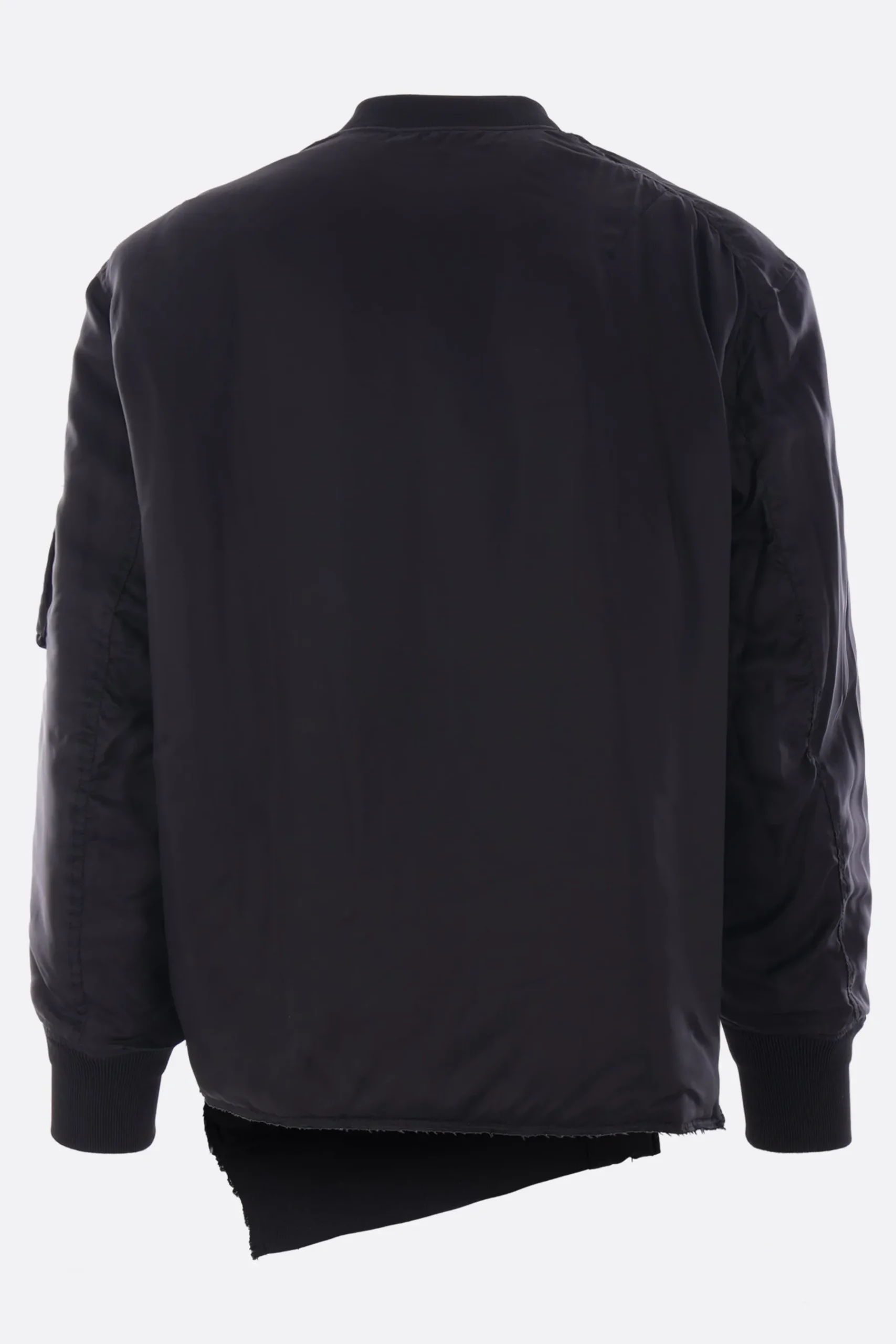 BLACK COMME des GARÇONS reversible asymmetrical bomber jacket.