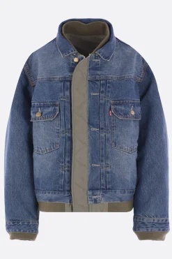 Women LEVI'S X SACAI reversible jacket in denim and nylon