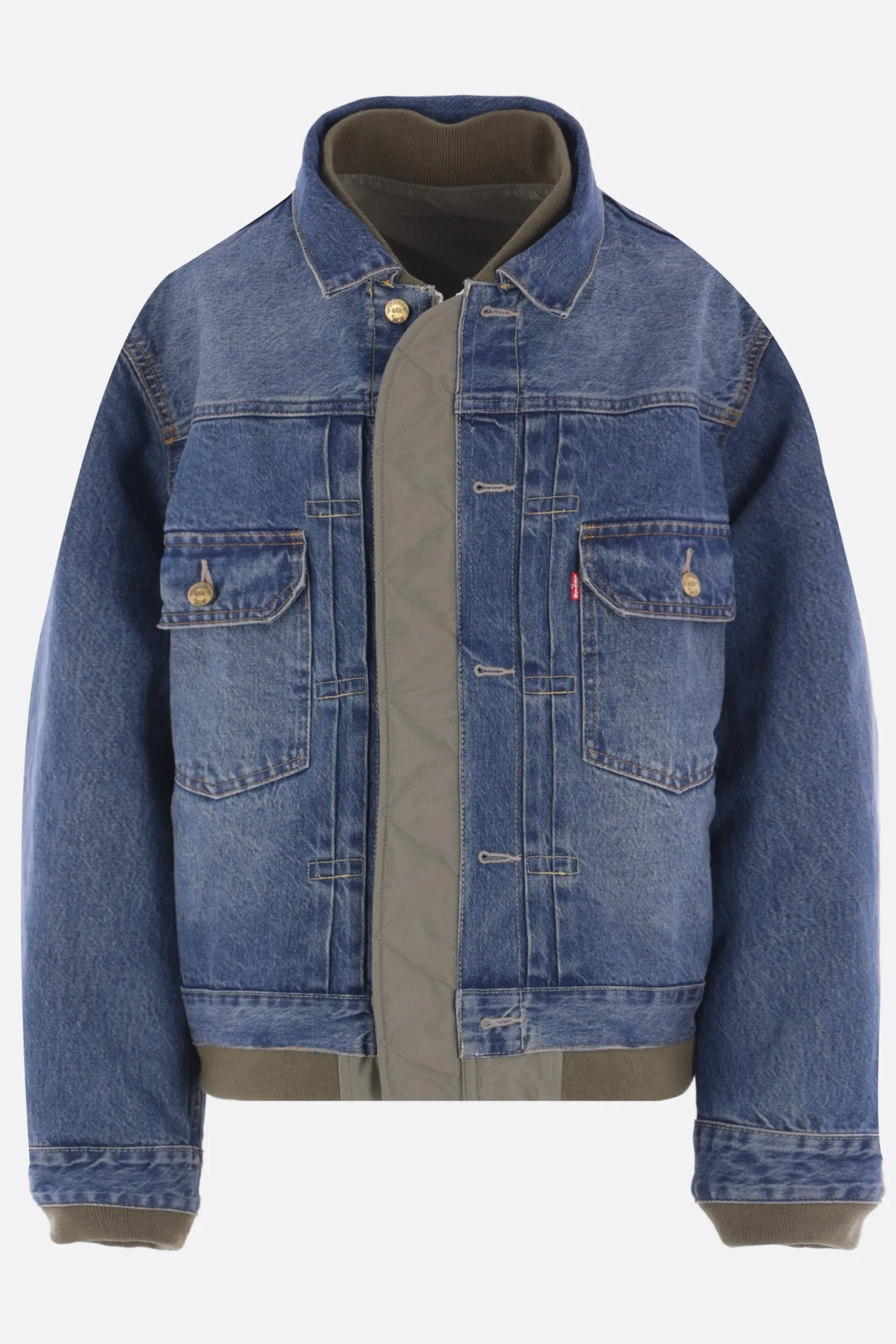 Women LEVI'S X SACAI reversible jacket in denim and nylon