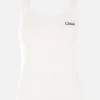 Women CHLOÉ rib jersey tank top