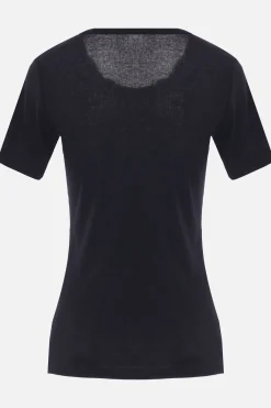 Women YOHJI YAMAMOTO rib jersey t-shirt