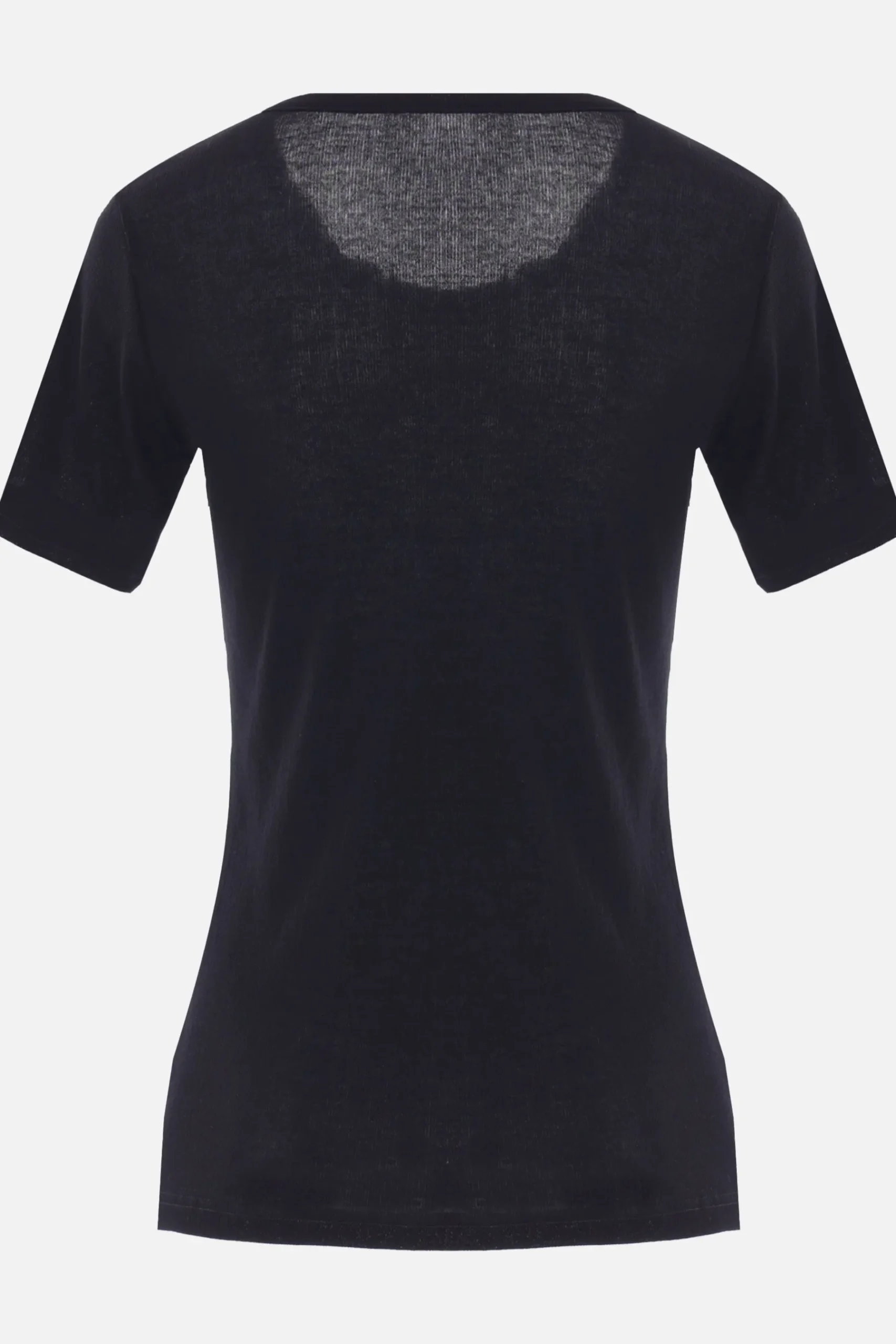 Women YOHJI YAMAMOTO rib jersey t-shirt