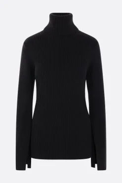 Women JUNYA WATANABE rib wool turtleneck