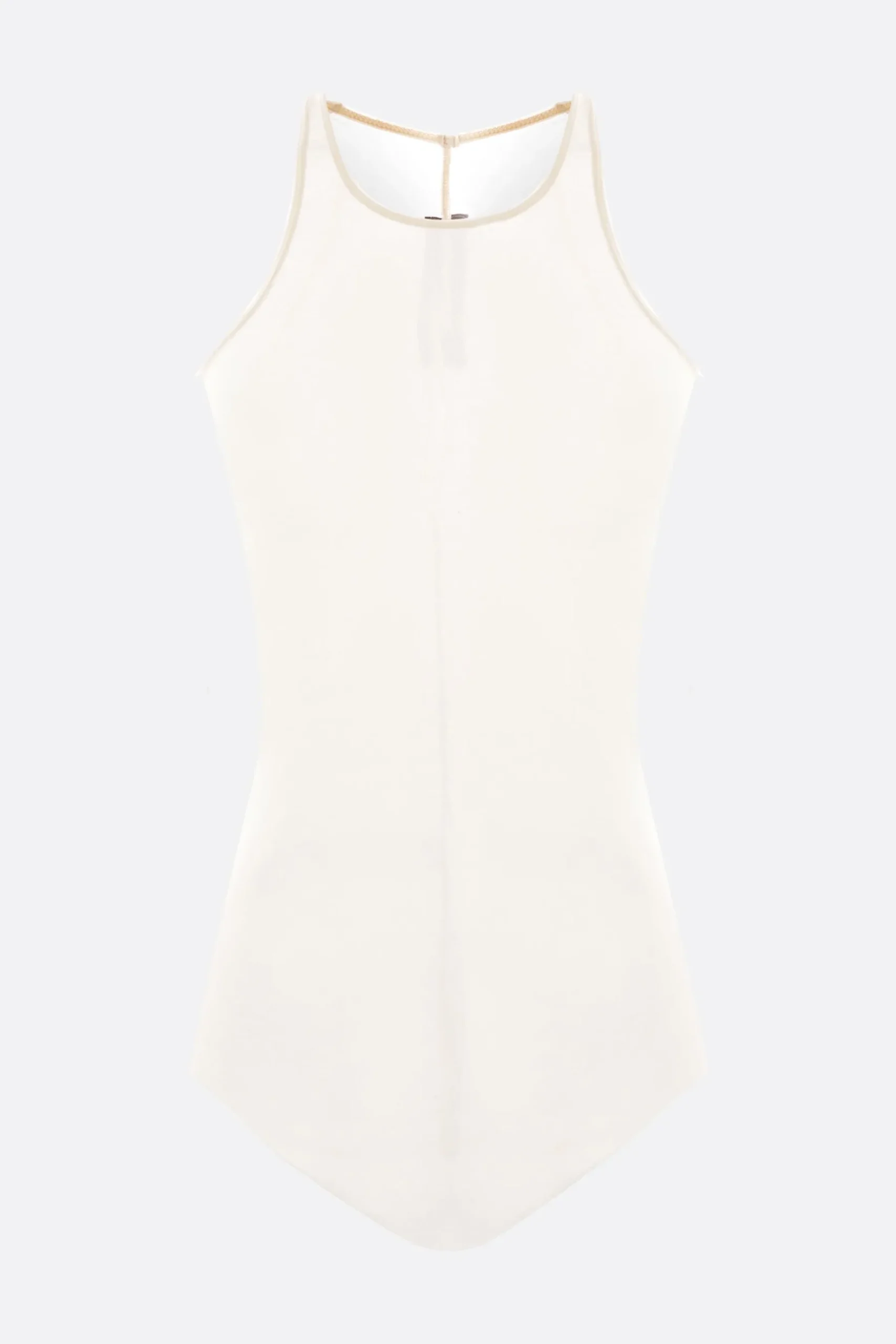 Women RICK OWENS ribbed cotton tank top