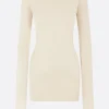 Women RICK OWENS ribbed jersey long-sleeved t-shirt