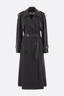 Women DRIES VAN NOTEN Risto double-breasted trench coat in cotton