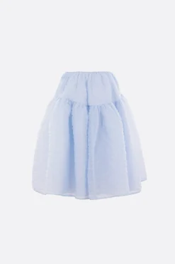 Women CECILIE BAHNSEN Rosie circle skirt in quilted Nimbus fabric
