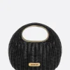 Women SACAI Round handbag in rattan